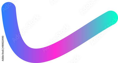 A stylized checkmark symbol with a vibrant purple, pink, and cyan color gradient.