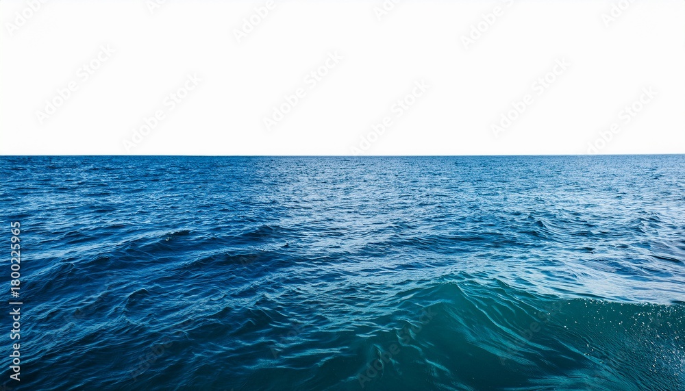 Fototapeta premium Sea Water Surface Cut Out Transparent Background Png