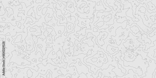 Abstract topographic map contour lines pattern grey line luxury grid cartography map background, mountain relief landscape texture seamless pattern and topography map background.