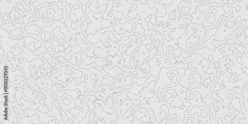 Abstract topographic map contour lines pattern grey line luxury grid cartography map background, mountain relief landscape texture seamless pattern and topography map background.