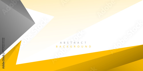 Abstract Geometric modern with Yellow and gray shape color background. texture white pattern. for template, poster, flyer design. Vector illustration	