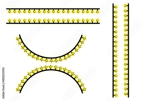 Romantic Wedding Lights Garland – Warm Glow Ambiance for Dinner Tables and Dance Venues