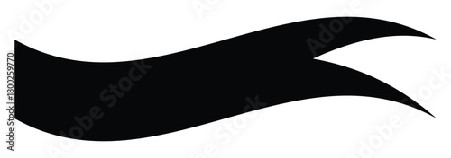 Red satin ribbon isolated on white background. Vector illustration. Banner red vector. Ribbon banner vector. Red banner ribbon strip with bend flat design for print and websites . EPS 10 . vector