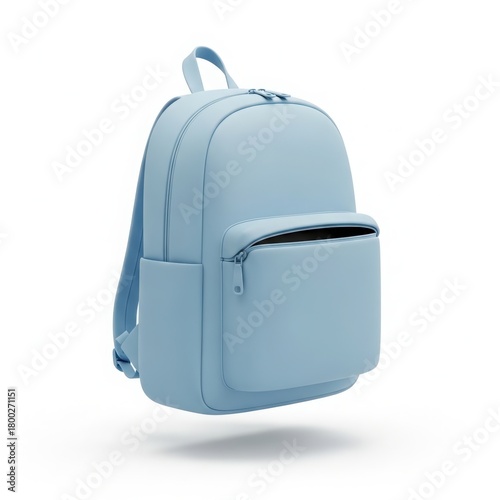 A stylish and modern light blue backpack for everyday use perfect for school or travel