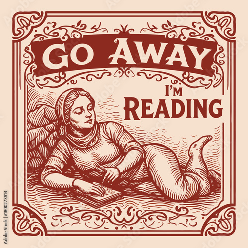 Relaxing in blissful solitude with a good book and a whimsical attitude toward interruptions