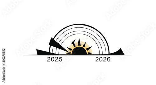 Sunrise symbolizing the transition from 2025 to 2026, representing new beginnings and future opportunities.