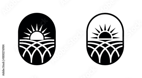 Sunrise over cultivated fields, symbolizing growth and new beginnings.