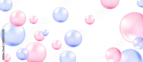 Blue glow bubble essence background.