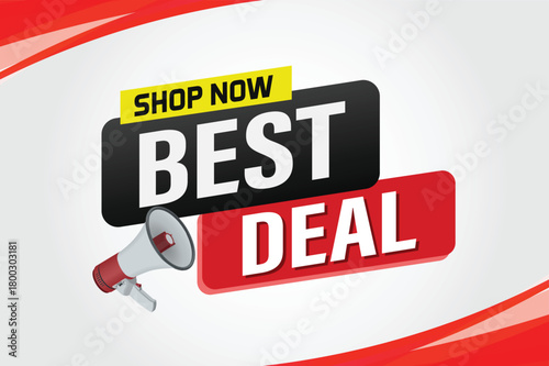 best deal offer poster banner graphic design icon logo sign symbol social media website coupon

