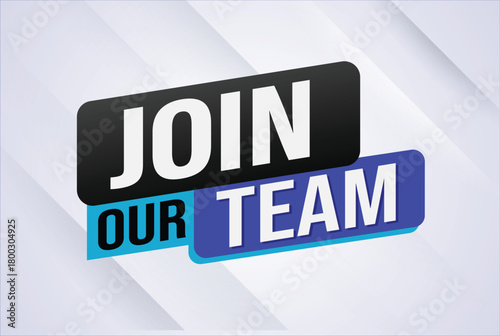 join our team word concept vector illustration with modern futuristic 3d style for landing page template ui web mobile app poster banner flyer background gift card coupon label wallpaper

