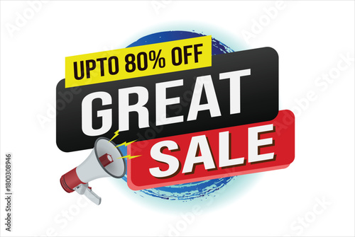 great sale offer poster banner graphic design icon logo sign symbol social media website coupon

