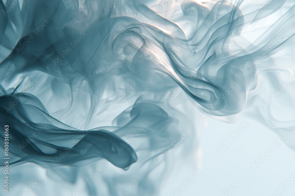 Obraz premium Abstract blue and gray smoke texture
