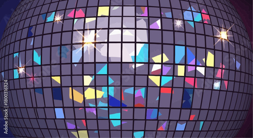 Groovy disco ball illustration ready to ignite your dance party designs now!