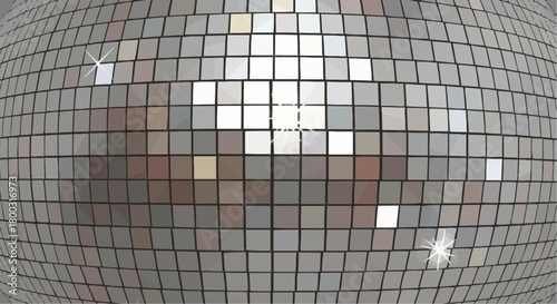 Dazzling disco ball casts shimmering light, perfect for dance and party events