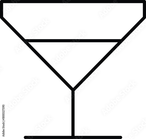 Martini glass icon