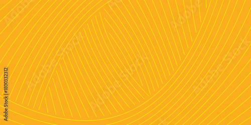 Pasta background yellow and orange line, spaghetti abstract geometric pattern. Macaroni yellow poster.