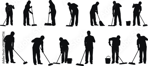 Golf swing silhouette: professional golfer in action on the green course for sports background