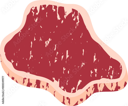 Slice of Raw Beef