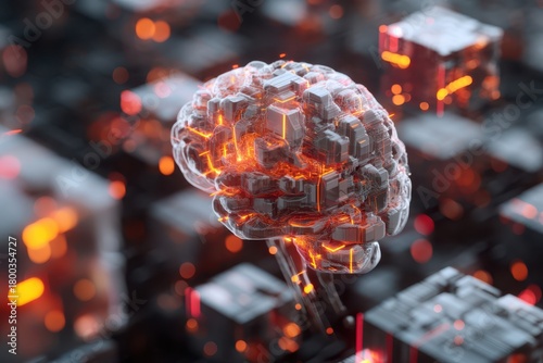 A digital brain composed of...