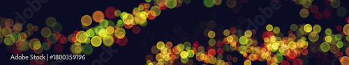 Foto Festive Christmas blinking flashing lights dark background wallpaper