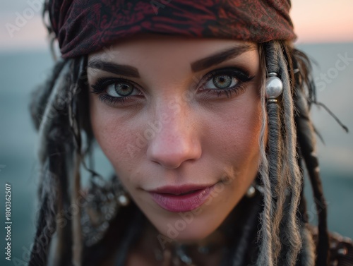Close-up portrait of a pers...