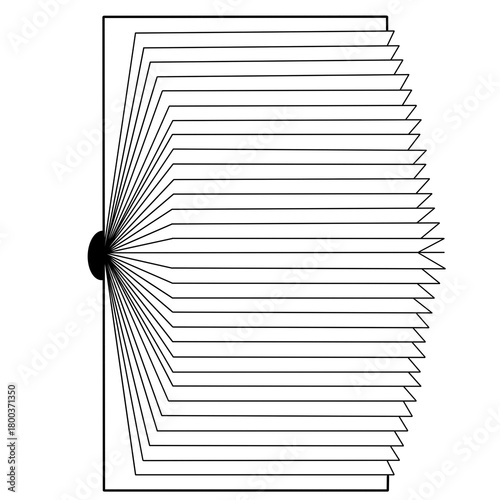 black and white line art book illustration