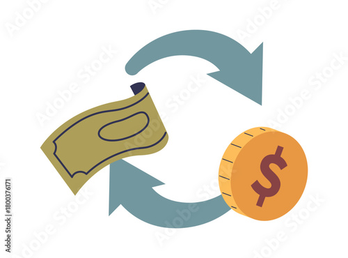 Money exchange symbol dynamics currency