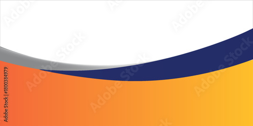 modern blue and orange business presentation template