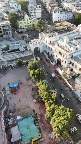 aerial view of the city