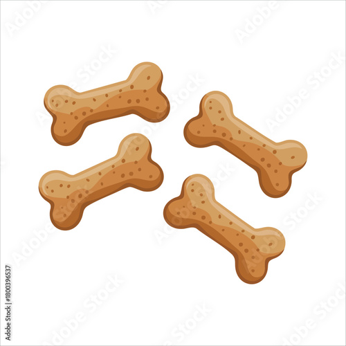 pet food for dogs and cats vector art isolated on white background