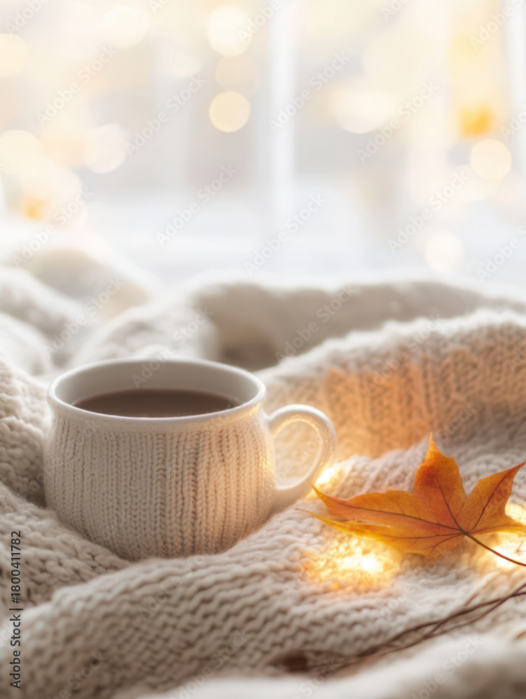 Obraz premium Beautiful winter background with copy space for your own text