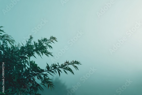 Smooth green wave background with elegant flowing curves, modern clean abstract design