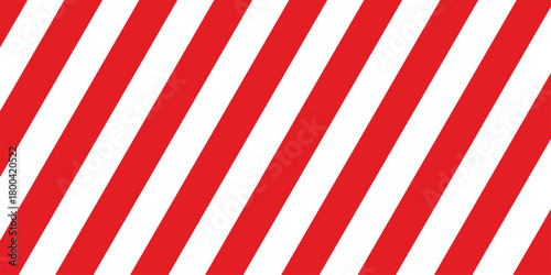 Warning diagonal caution striped background. Red and white line striped rectangular background