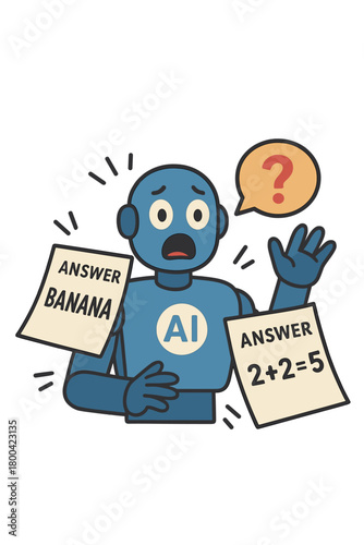 AI is surprised as machines generate absurd responses, while , science, and technology fail to integrate smoothly, leading to negative perceptions, odd answers, and strangeness in AI creation