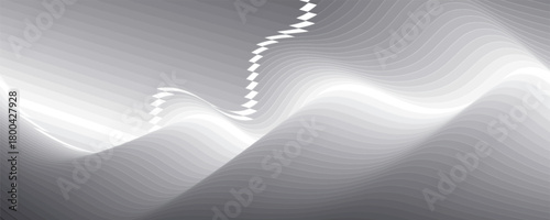 Gray abstract vector shape