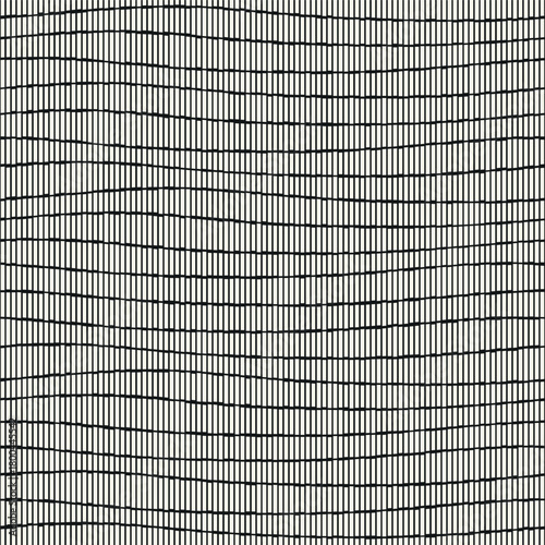 Vector seamless pattern. Modern texture. Repeating, abstract background with dotted waves. Graphic, wavy stripes. Can be used as a swatch for Illustrator.