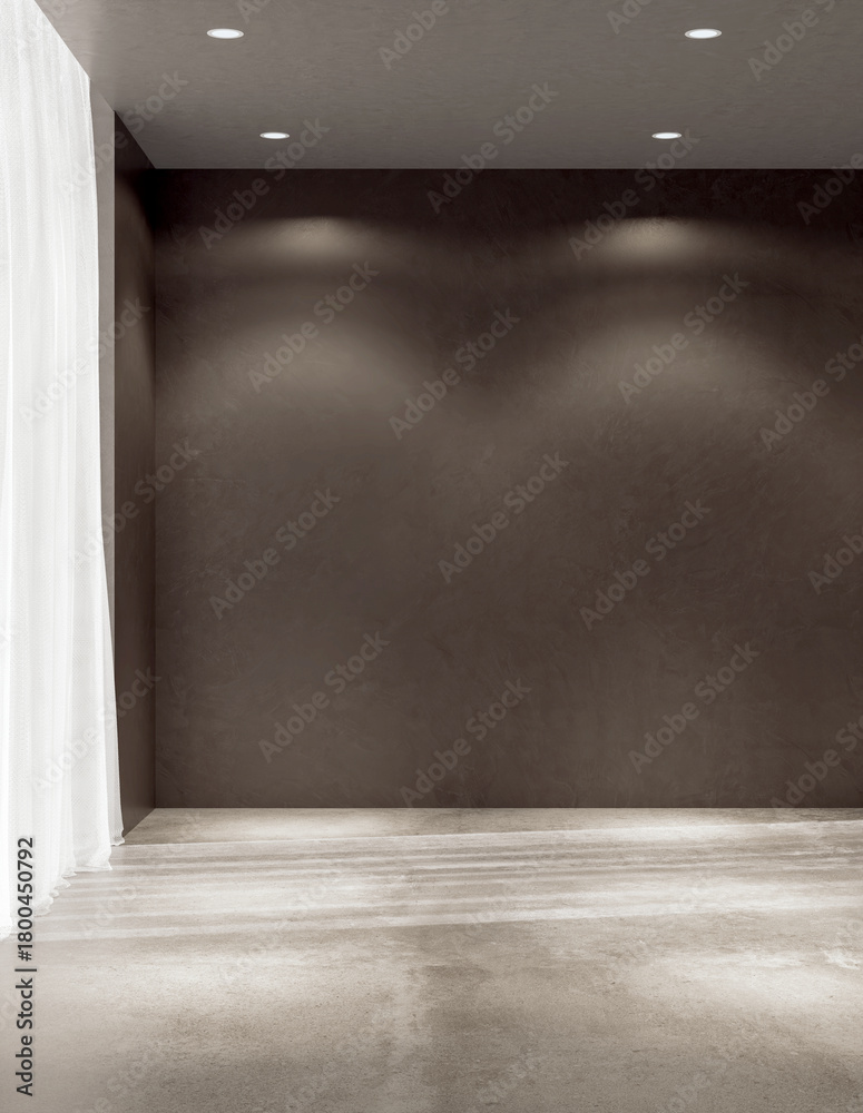 Naklejka premium Large luxury modern bright interiors Living room mockup illustration 3D rendering image