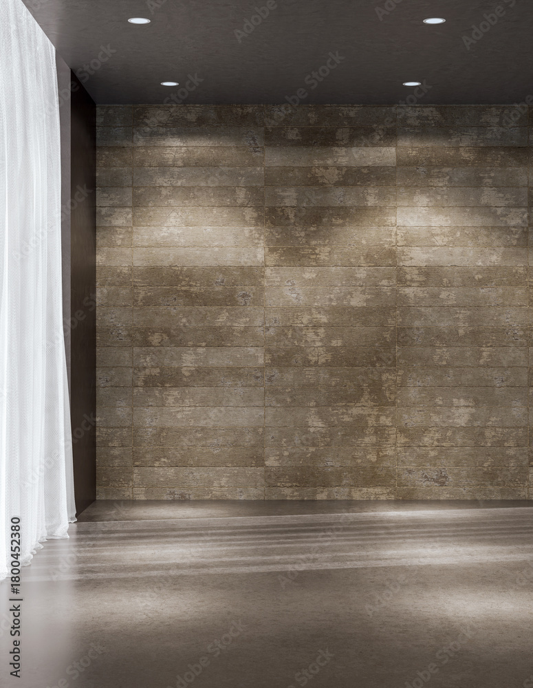 Naklejka premium Large luxury modern bright interiors Living room mockup illustration 3D rendering image