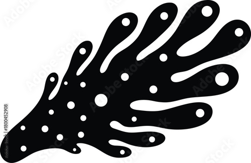 Aero Coral Wing art silhouette vector illustration
