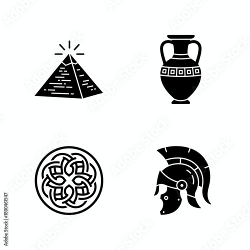 Ancient Civilizations Explore the Mysteries of Pyramids, Pottery, Knots, and Warrior Helmets