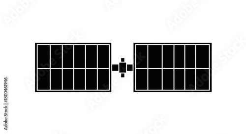 Concept illustration of a modern satellite with extended solar panels, representing advanced space technology, communication, and global connectivity for scientific exploration and data transmission