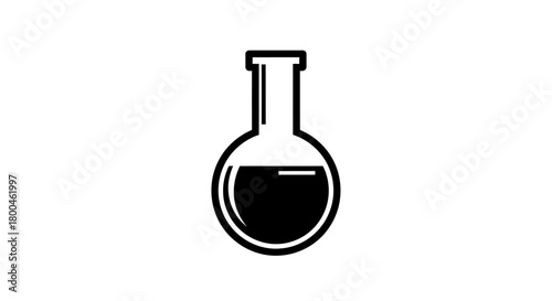 Laboratory Flask Icon Chemical Research and Scientific Experiment Representation