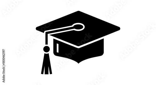 Graduation Cap Icon Symbol of Academic Achievement and Educational Success