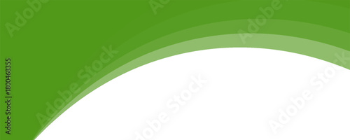 Abstract green wave background, Vector green line background curve element with white space for text and message design, Modern