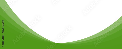 Abstract green wave background, Vector green line background curve element with white space for text and message design, Eps10