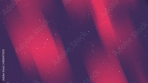 4K loopable abstract background with swirling particles and royal-aurora red light streaks. Soft glowing motion creates a dreamy cosmic atmosphere for titles and modern motion design.