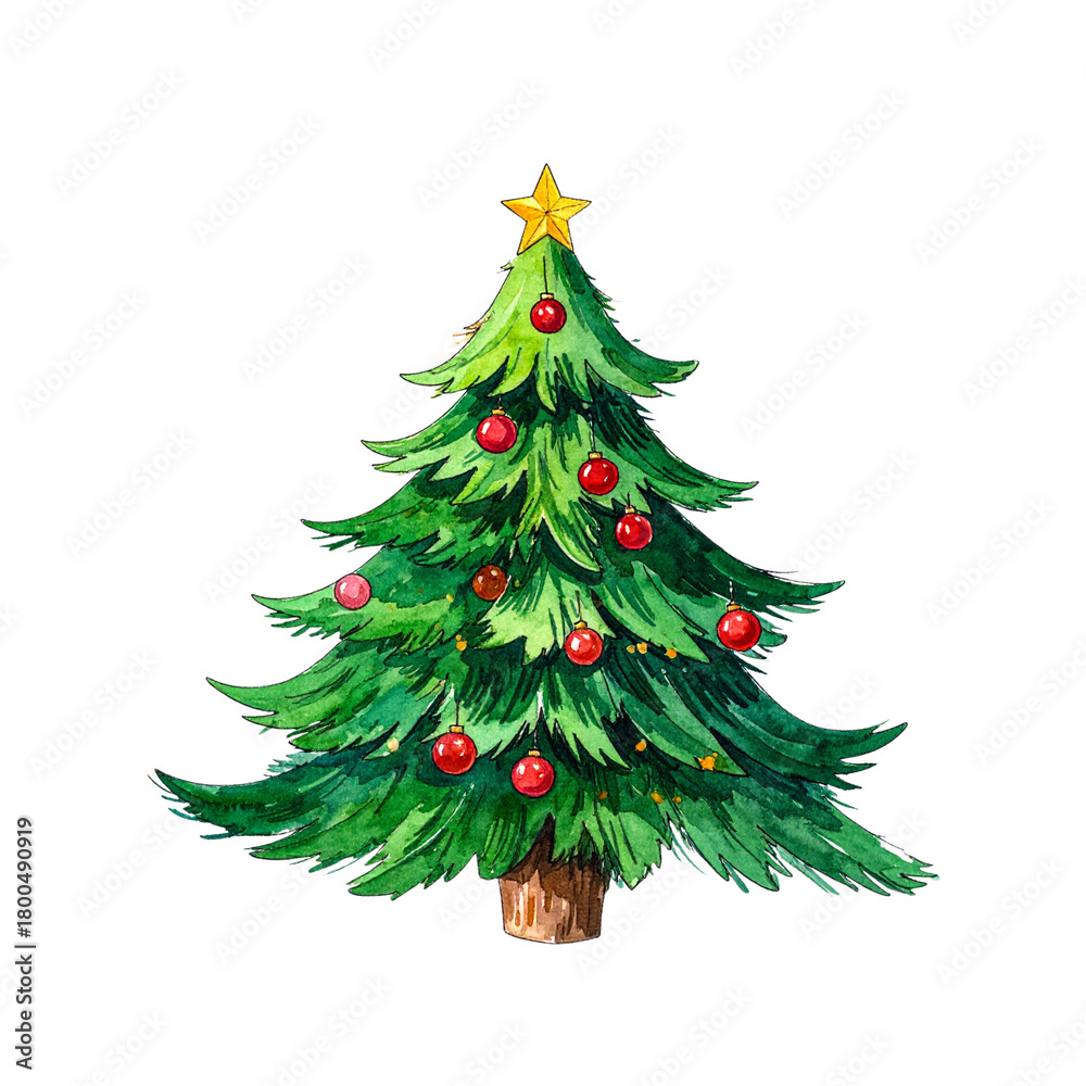 Fototapeta premium Christmas Tree Clipart