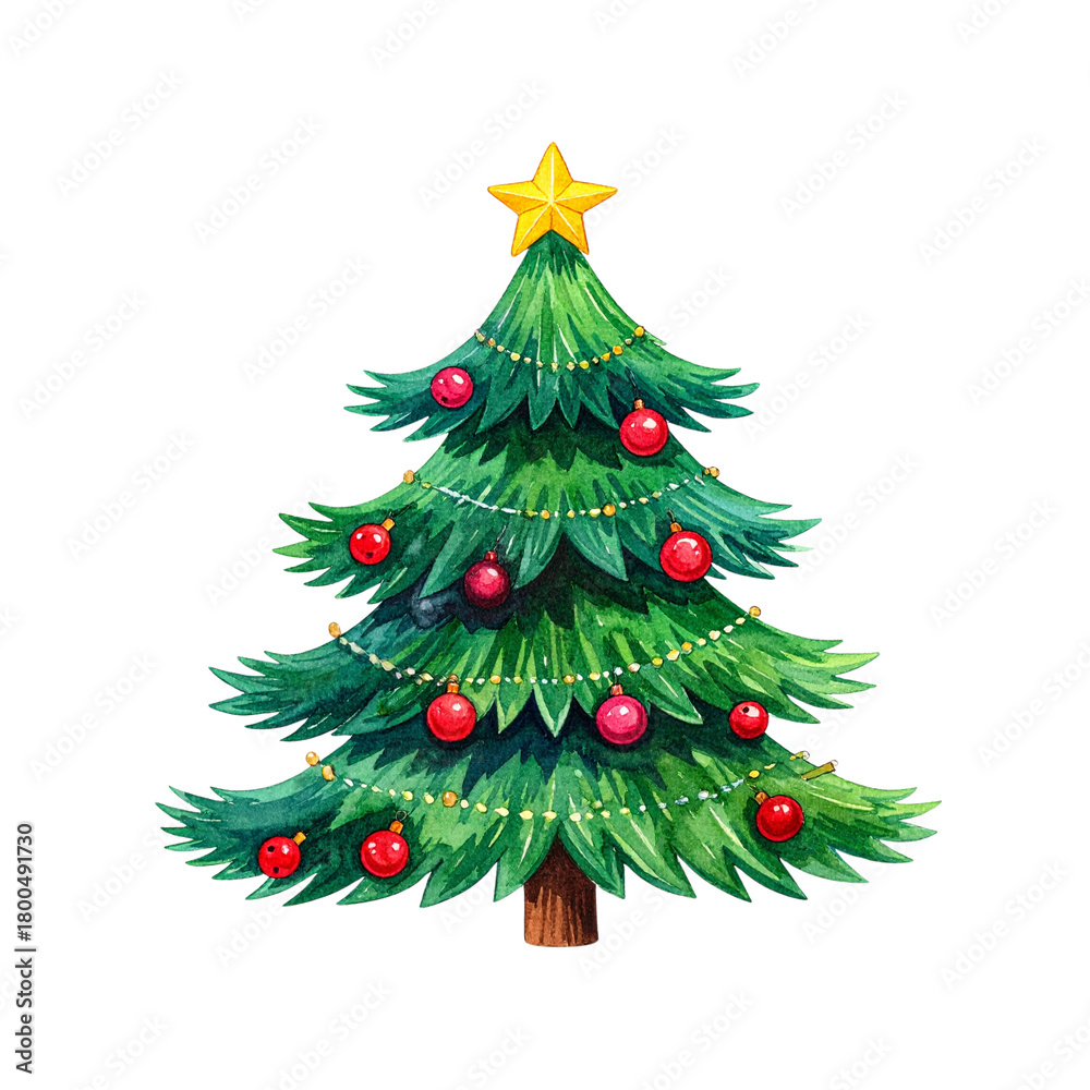 Fototapeta premium Christmas Tree Clipart