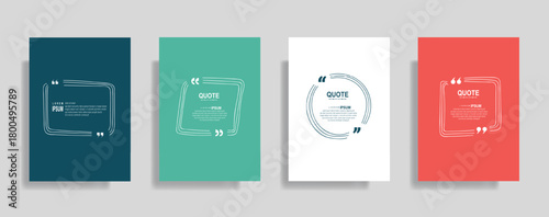 Dynamic vibrant quote frames with stylish modern design, perfect for social media posts and presentations, grab attention and enhance your message