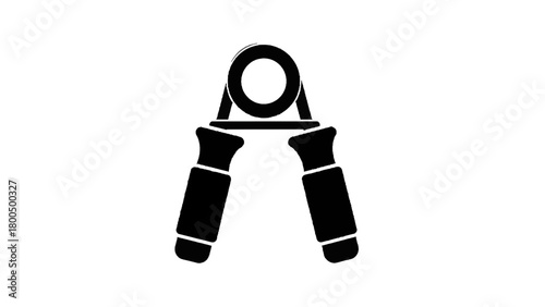 Vector illustration of hand grip strengthener for exercise and fitness isolated on transparent background 